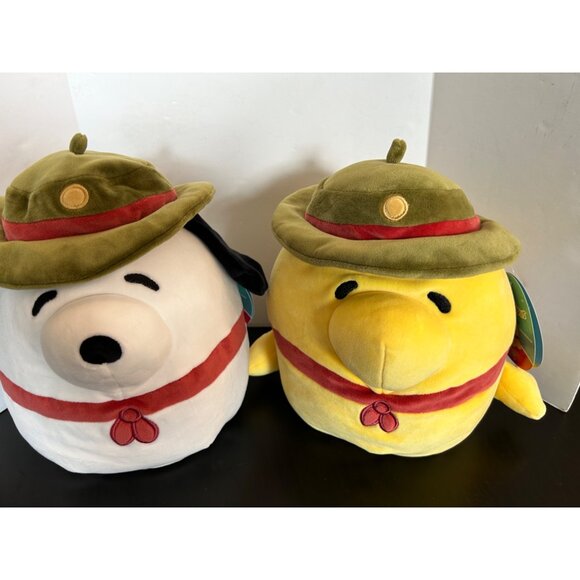 Peanuts Squishmallows Snoopy & Woodstock Plush Set 12" Collectible Plush Set - Picture 2 of 16